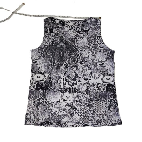 *New Low Price!* Black & White Glitter Tank Top - Picture 6 of 7